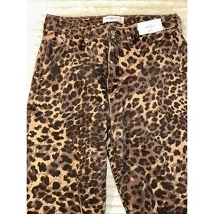 Abercrombie & Fitch Leopard Jeans Womens 4 Relaxed Mid Rise Denim NWT